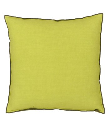 DG Brera Lino Cushion Lime &amp Moss Linen en ligne des produits 