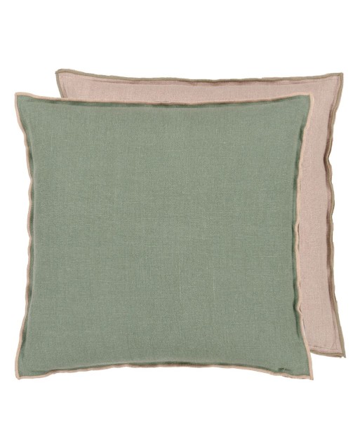 DG Brera Lino Thyme &amp Pebble Cushion en ligne