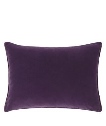 DG Cassia Aubergine &amp Magenta Velvet Cushion Les magasins à Paris et en Île-de-France