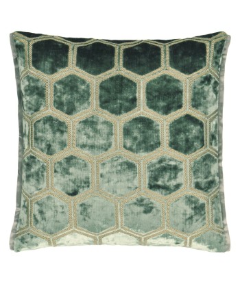 DG Manipur Jade Velvet Cushion sur le site 