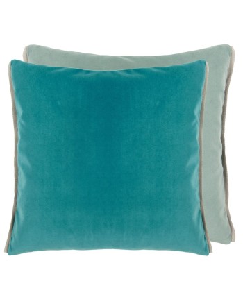 DG Varese Ocean &amp Duck Egg Velvet Cushion en ligne