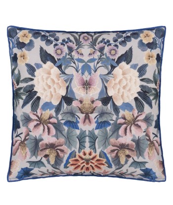 DG Ikebana Damask Slate Blue Cushion prix pour 