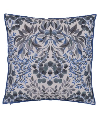 DG Ikebana Damask Slate Blue Cushion prix pour 